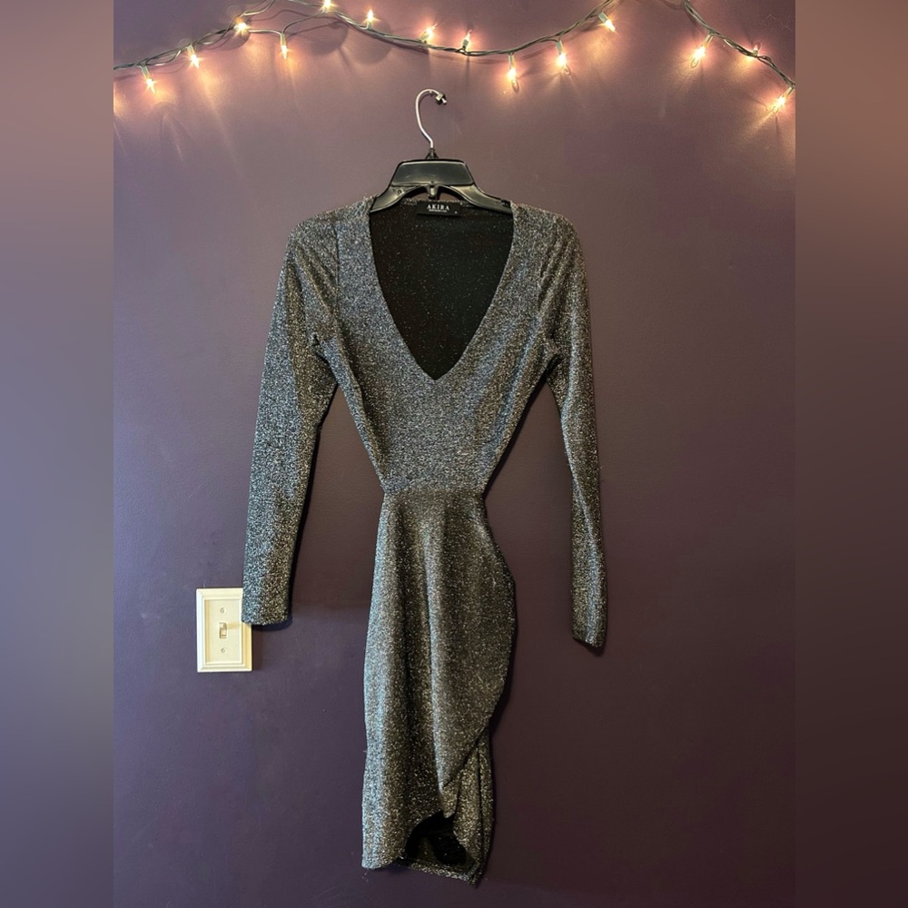 Sparkly Akira body con dress